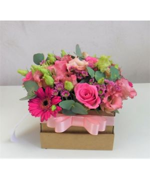 Růžová romantická krabička