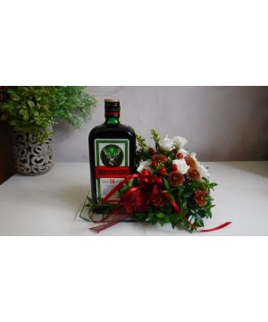 Jägermeister s květinami